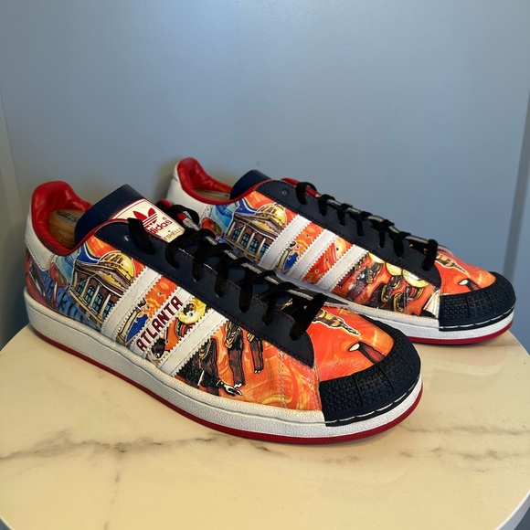 *RARE* ADIDAS Atlanta Halfshells Cities Collection Shoes Sneakers Men's Size 13 - Picture 4 of 8